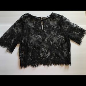Lace crop top